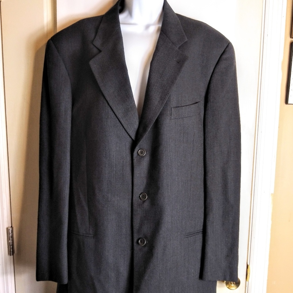 Mani by Armani black wool suit blazer